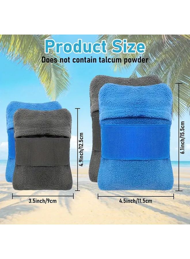 Blue Sand Remover Brush For Beach Camping Travel Lightweight Portable Essential - Image 3